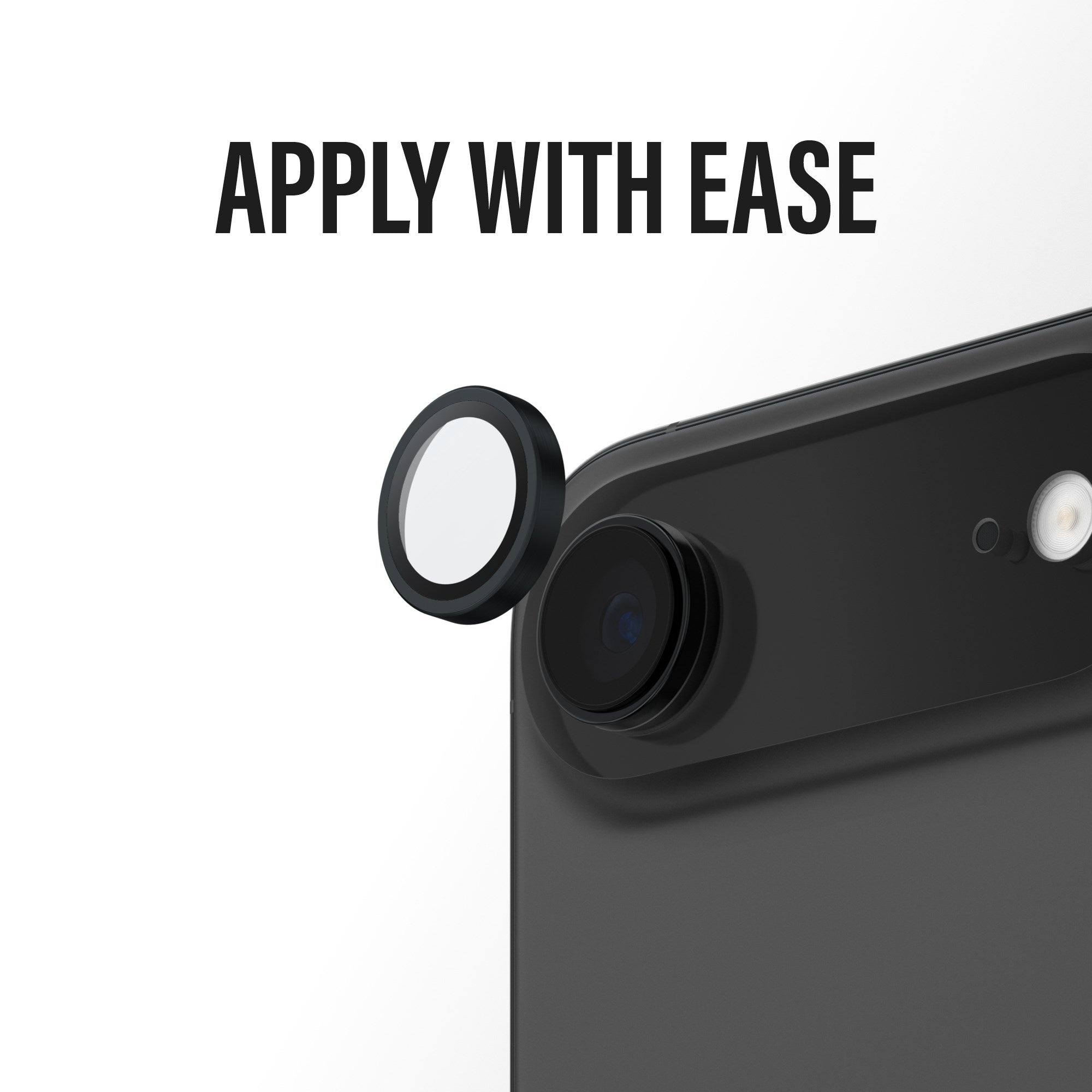 PanzerGlass® Hoops® Camera Lens Protector Black iPhone Air